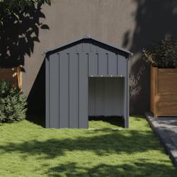 Niche pour chien avec toit anthracite acier galvanis&eacute;