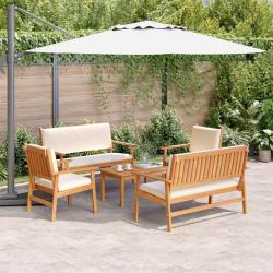 Ensemble de canap&eacute; de jardin 5 pcs Marron Bois d'Acacia Massif