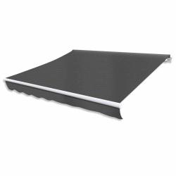 Auvent pliable motoris&eacute; 400 cm Anthracite