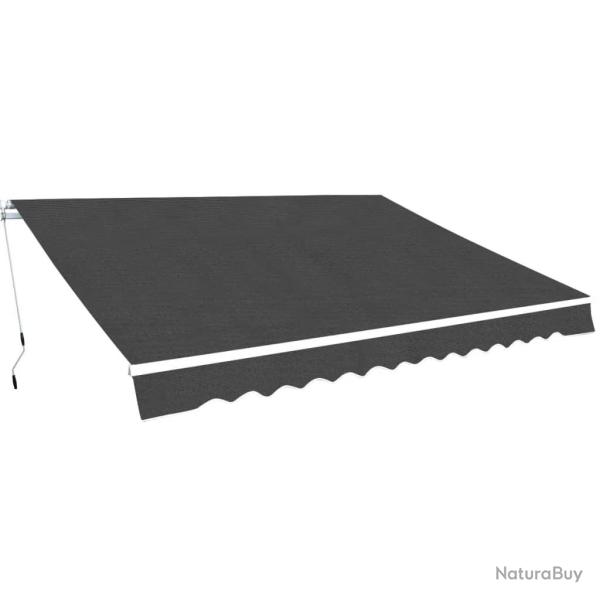 Auvent pliable manuel 400 cm Anthracite