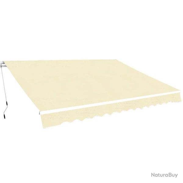 Auvent pliable manuel 400 cm Cr�me