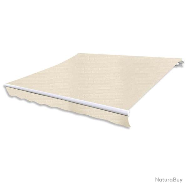 Auvent pliable motoris� 400 cm Cr�me