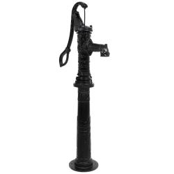 Pompe &agrave; eau de jardin avec support en fonte