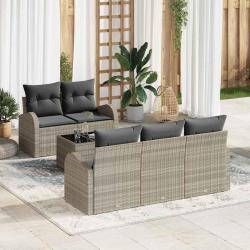 Ensemble de canap&eacute; de jardin Gris clair 55 x 55 x 37 cm