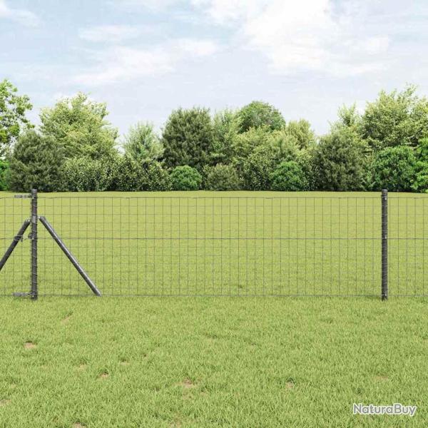 Poteau de cl�ture. 52 pcs Gris 3,2 x 3,2 x 120 cm