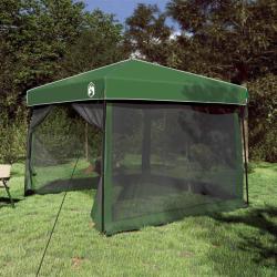 Ensemble de Tentes de Camping 2 pcs Vert Taffetas et Tissu