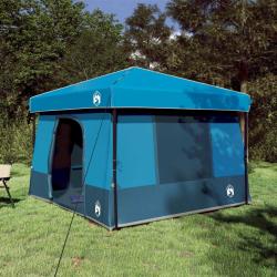 Ensemble de Tentes de Camping 2 pcs Bleu Taffetas et Tissu