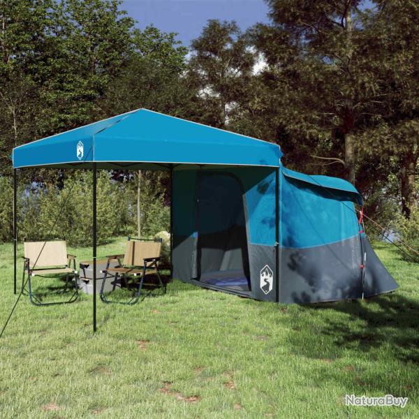 Ensemble de Tentes de Camping 2 pcs Bleu Taffetas et Tissu
