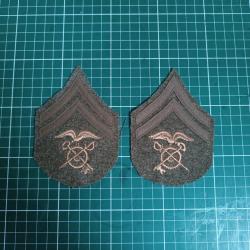 Paire de Grades Sergent US Army - Quartermaster Corps - WWI - Original 1917/1918