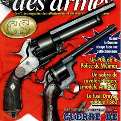 gazette des armes 388, revolvers fran&ccedil;ais de la guerre de s&eacute;cession , p08 police r&eacute;publique de weima
