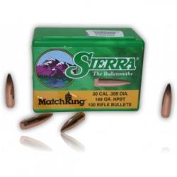 Ogives SIERRA 30 CAL .308 DIA 168GR. HPBT ref2200 x100