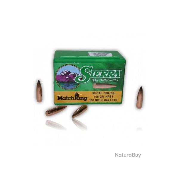 Ogives SIERRA 30 CAL .308 DIA 168GR. HPBT ref2200 x100