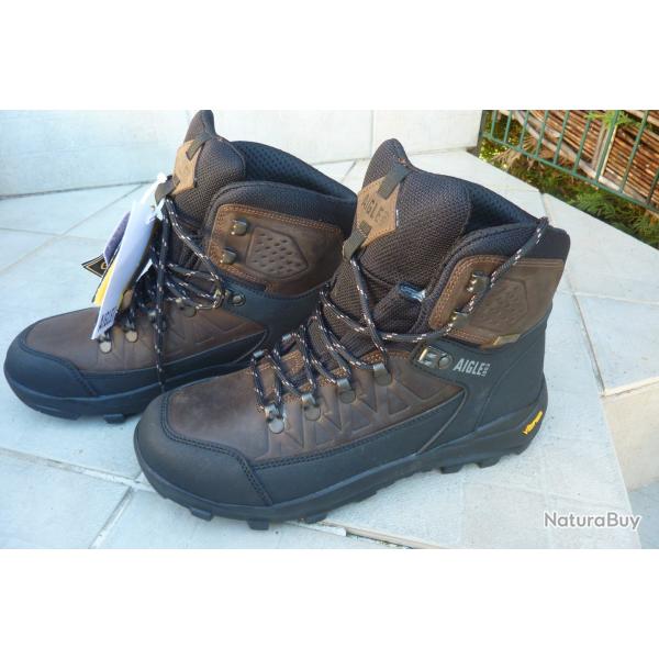 AFFAIRE A SAISIR - chaussure AIGLE LETRAK GTX DARKBROWN pointure 42