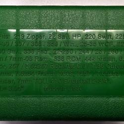 Lot de 4 boites MTM mod&egrave;le RM50 pour : 30-30, 308, 7-08, 7,5x54 et autres calibres