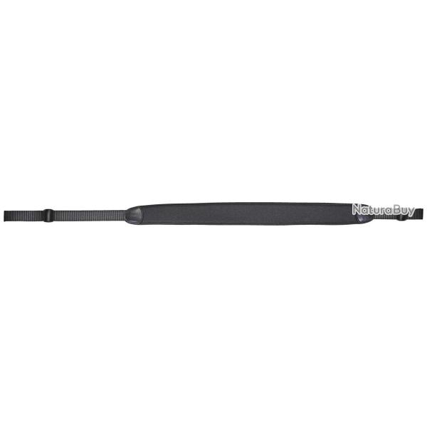 Bretelle plate Pisteurs n�opr�ne noire attaches non fournies