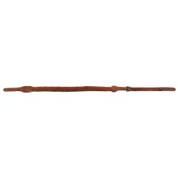 Bretelle fusil cro&ucirc;te de cuir tress&eacute;e 7 brins