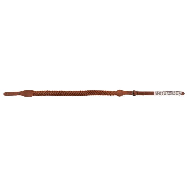 Bretelle fusil cro�te de cuir tress�e 7 brins