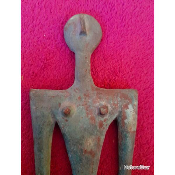 Ancienne statuette Nagariga bronze