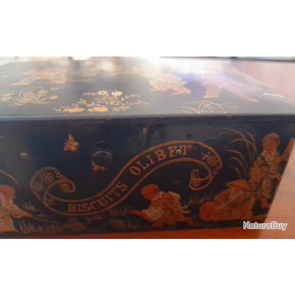 Ancienne boite napoleon III  biscuits Olibet