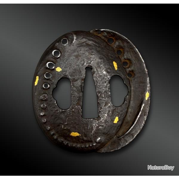 TSUBA awabi - Japon - P�riode Edo (1603-1868)