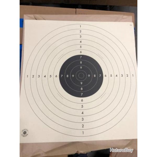 100 cibles carton C50 dimensions 53 x 53 cm