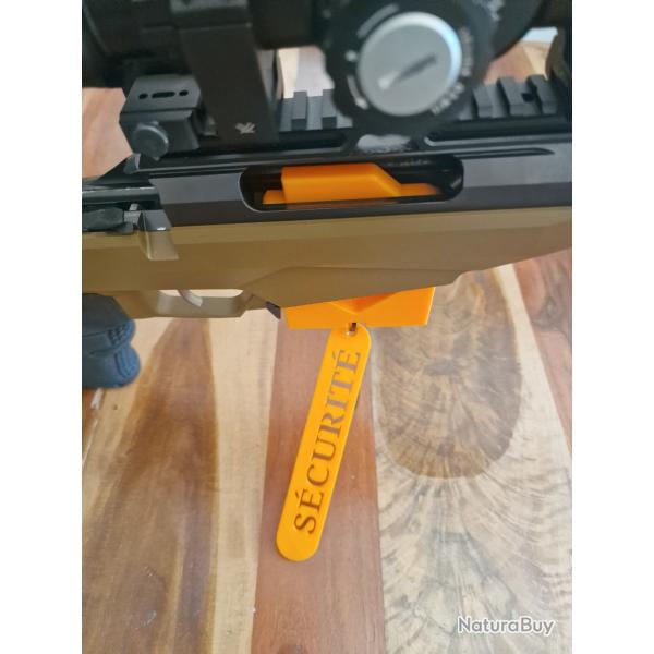 Tikka T3X Chargeur de s�curit� avec passage pour lunette (Mag Flag)