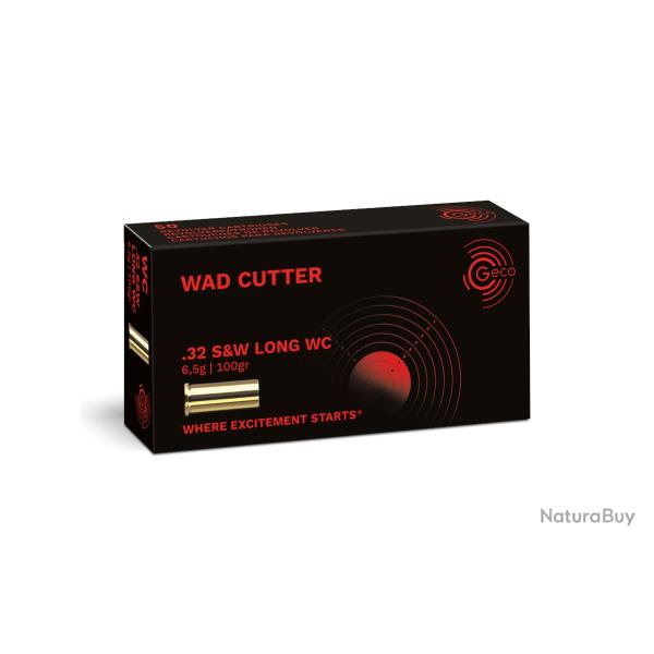 GECO .32 S&W 6.5g Long Wad Cutter BTE50