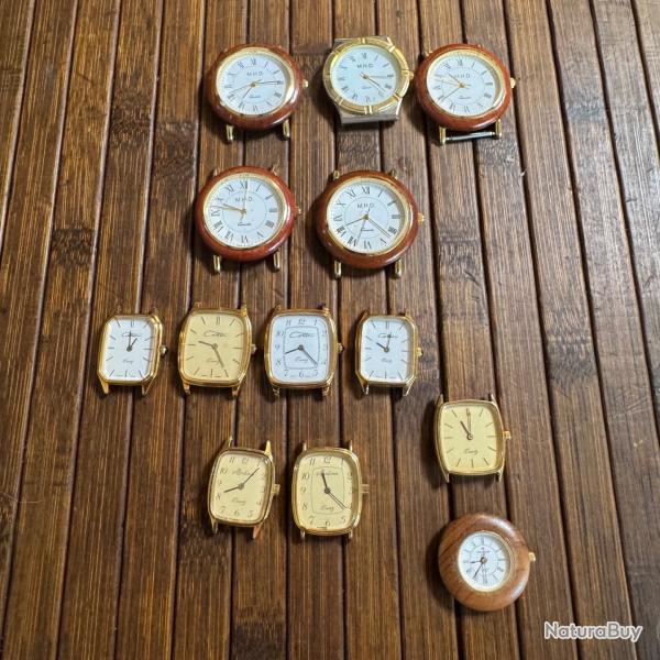LOT 14 MONTRES - 5 M.H.D France -4 CATTIN FRANCE - 2 MORTIMA  ET DEUX AUTRES