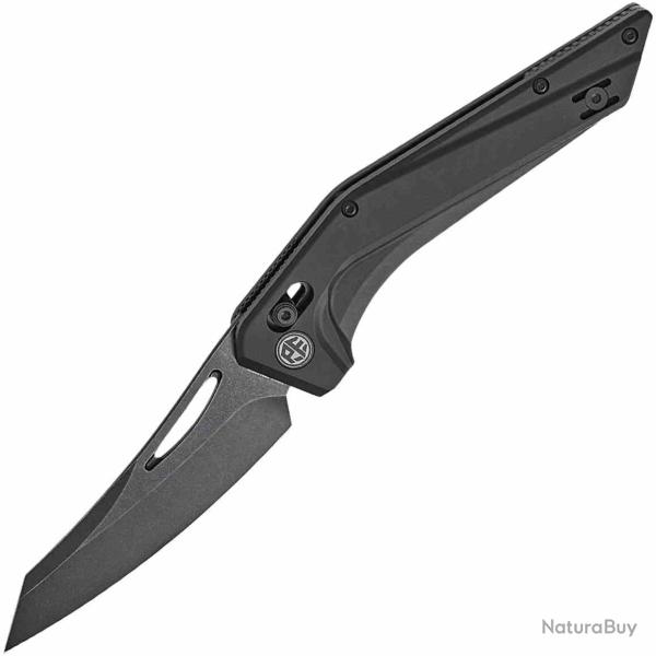 Couteau Petrified Fish Frigate Lame Reverse Tanto Acier CPM S35VN BLK Manche Alu Noir PFKP15DADW