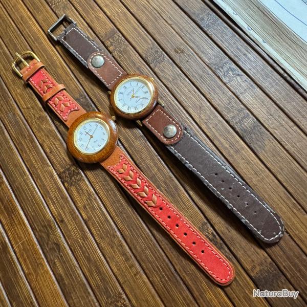 LOT DE DEUX MONTRES M.H.D QUARTZ