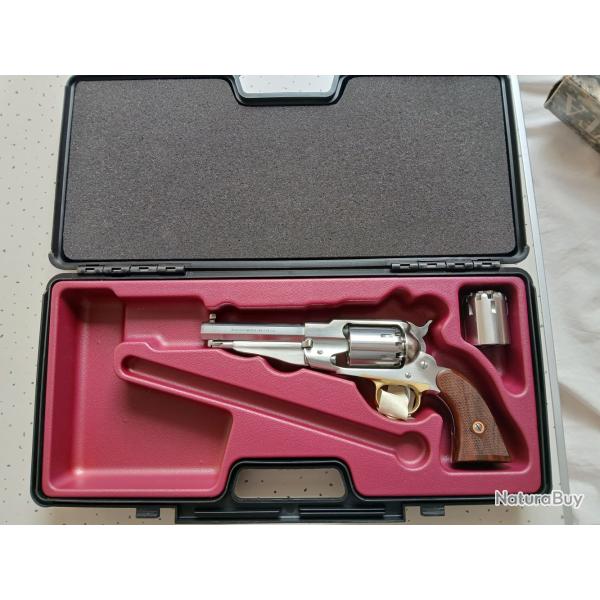 Revolver Pietta INOX poudre noire Remington New mod Army Sheriff 1858 CAL 44