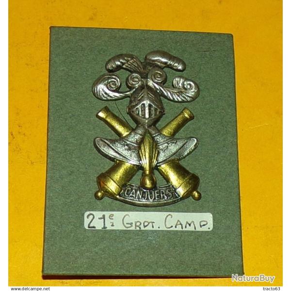 Camp de CANJUERS, bandeau argent� , FABRICANT�DRAGO PARIS  ,HOMOLOGATION  2300  ,�ETAT VOIR PHOTO� .