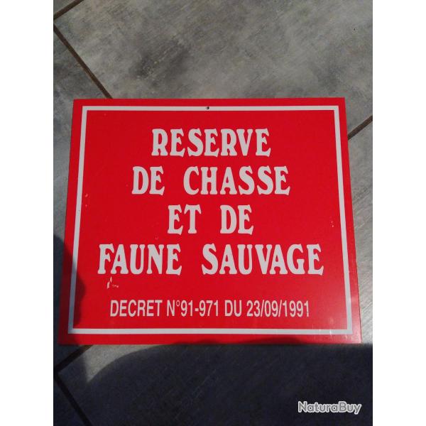 Pancarte r�serve de chasse
