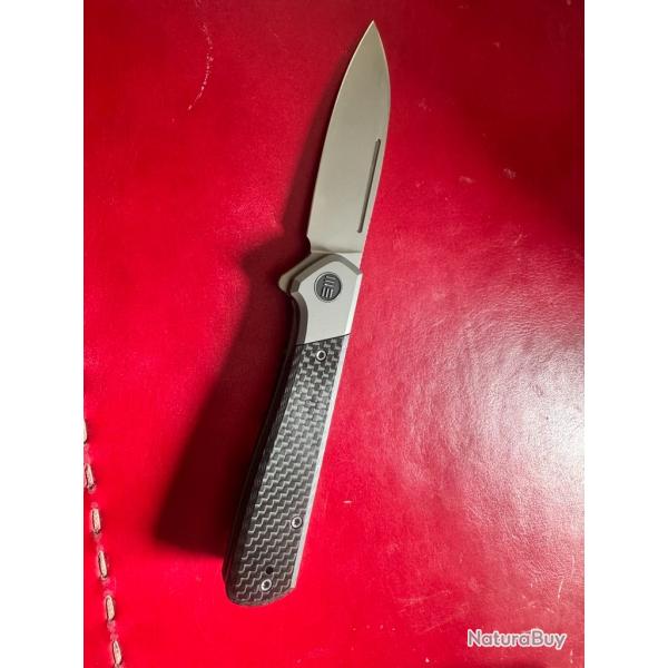 EDC WE KNIFE SOUTHSAYER (TITANE ET CARBONE)