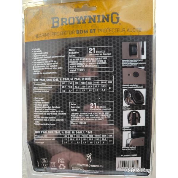 Casque antibruit browning DBM bluetooth