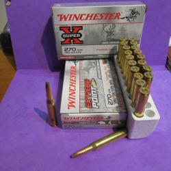 40 BALLES  270 WINCHESTER SUPER X en 150 grain power point