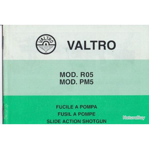 notice origine fusil a pompe VALTRO R05 / PM5 en FRANCAIS (envoi mail) - VENDU PAR JEPERCUTE (m2756)