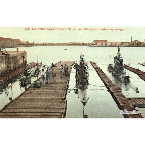 Carte Postale La Rochelle-Pallice Sous-Marins -N�7727