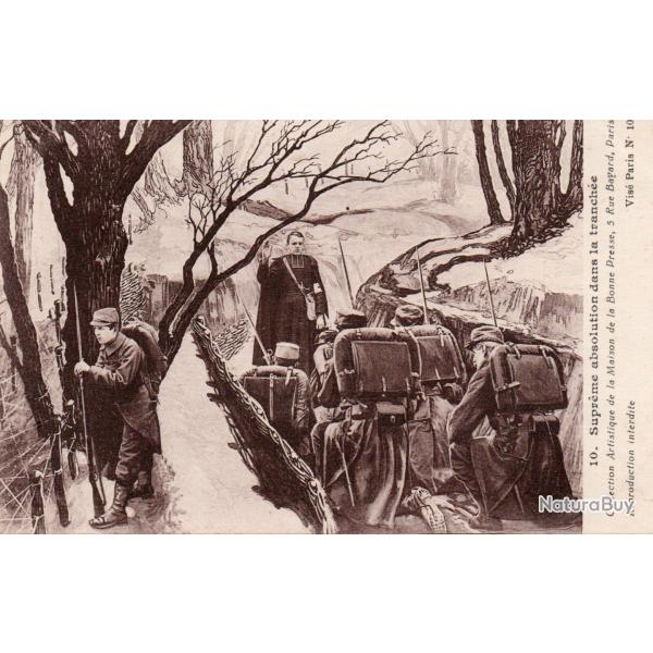 Carte Postale "Supr�me absolution dans la tranch�e" -N�7727