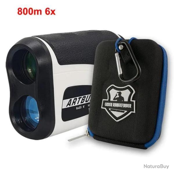 T�l�m�tre Laser 800M 6x YN-800 Blanc Chasse Golf Outdoor Artbull