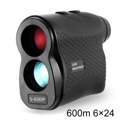 T&eacute;l&eacute;m&egrave;tre Laser 600 m 6&times;24 Mesure Distance Chasse Randonn&eacute;e Piles AAA