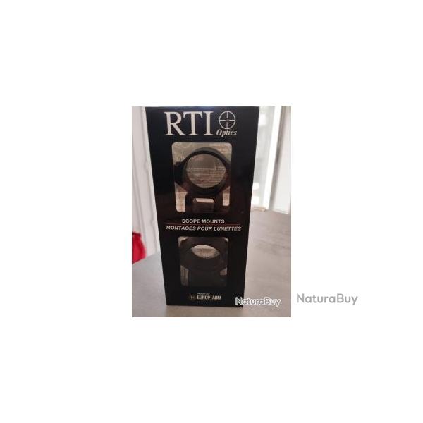 2  colliers pour montage de lunette