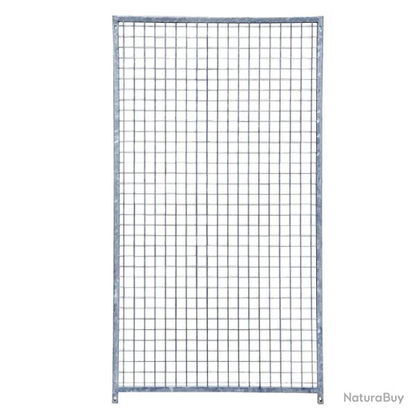 Kit chenil maille carr�e avec porte et panneaux 2 m