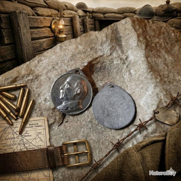 M�daillon du Vainqueur de Verdun ( 18 mm) Reproduction-copy