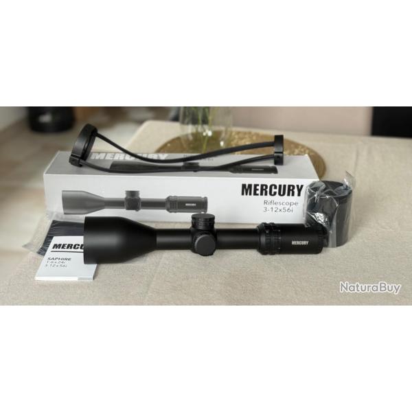 LUNETTE MERCURY 3-12X56i RET LUMINEUX 4Ai AVEC MONTAGE BLASER