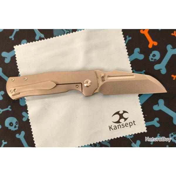 KANSEPT Dreadnaught Thumb Stubs Stonewashed Titanium Handle
