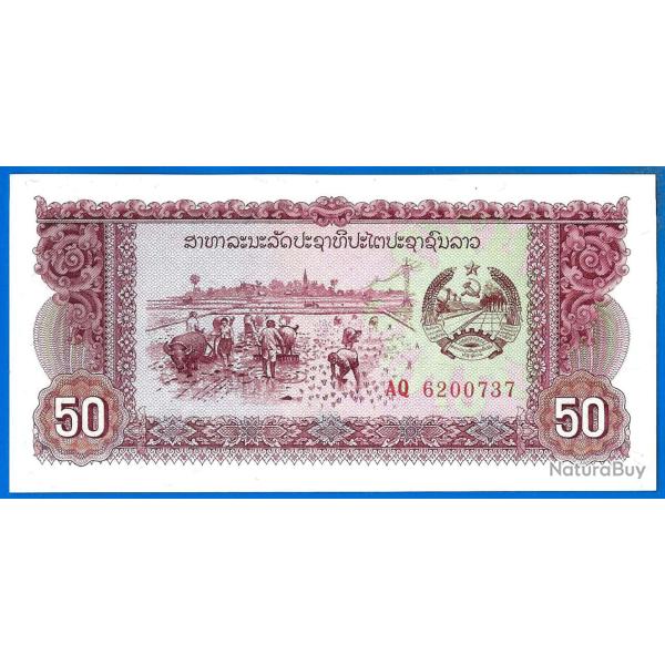 Laos 50 Kip 1979 Neuf Asie Billet Riziere