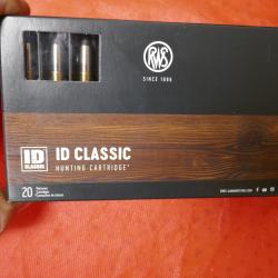 Boite de 20 cartouches RWS 7X64mm ID CLASSIC 11.5g/177gr