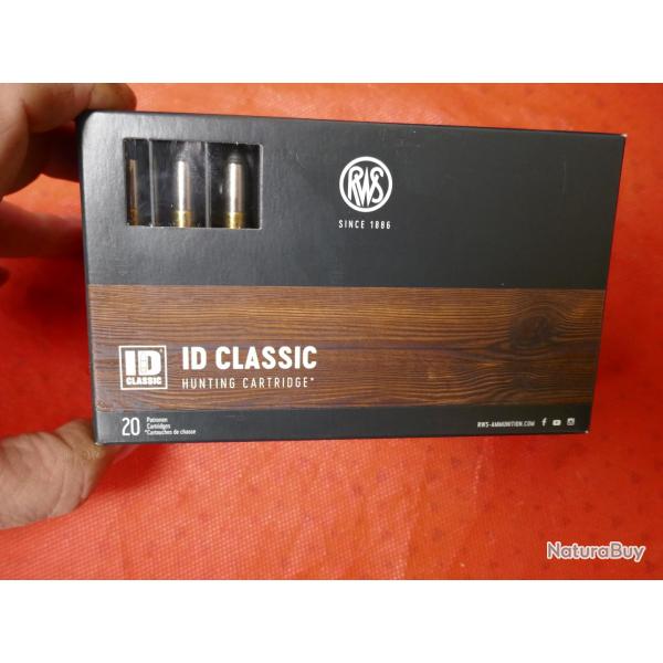 Boite de 20 cartouches RWS 7X64mm ID CLASSIC 11.5g/177gr