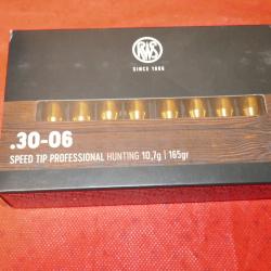 Boite de 20 cartouches RWS 30-06 Spring SPEED TIP PROFESSIONAL 10.7g/165gr